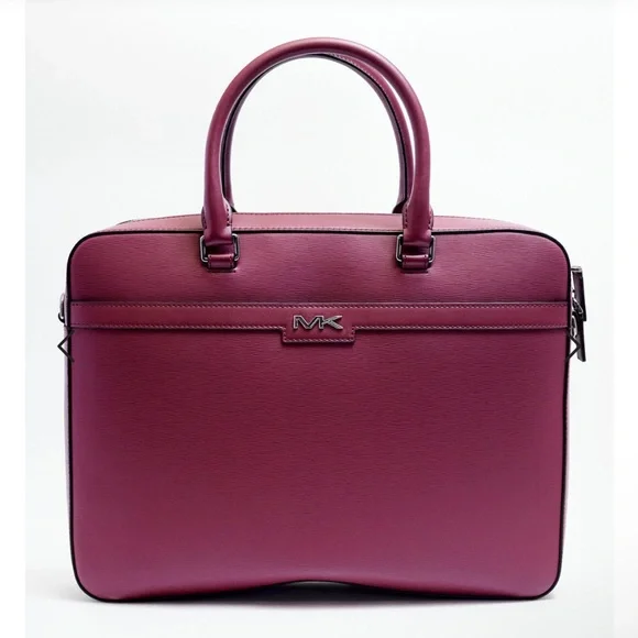 MK COOPER DARK CHERRY COMMUTER BRIEFCASE BAG RETAIL $598 NEW